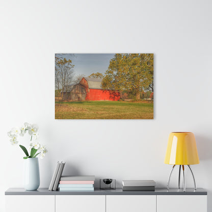 U R There Photography Barkley Road Red I Rustic Farmhouse Acrylic Wall Print
