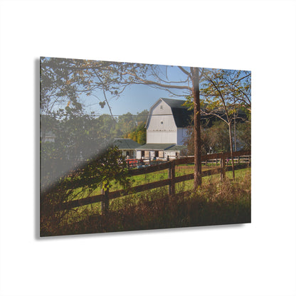 U R There Photography Oakwood Road White I Rustic Farmhouse Acrylic Wall Print