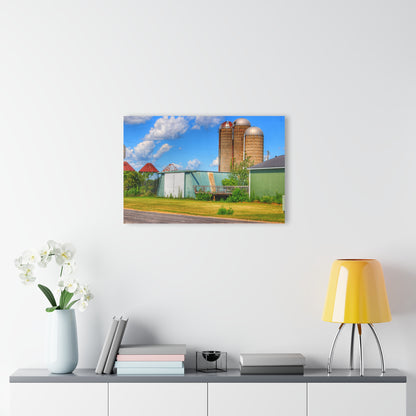 U R There Photography Morrish Road Silos I Rustic Farmhouse Acrylic Wall Print