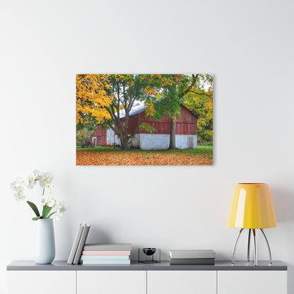 U R There Photography M-25 Red Rustic Farmhouse Acrylic Wall Print