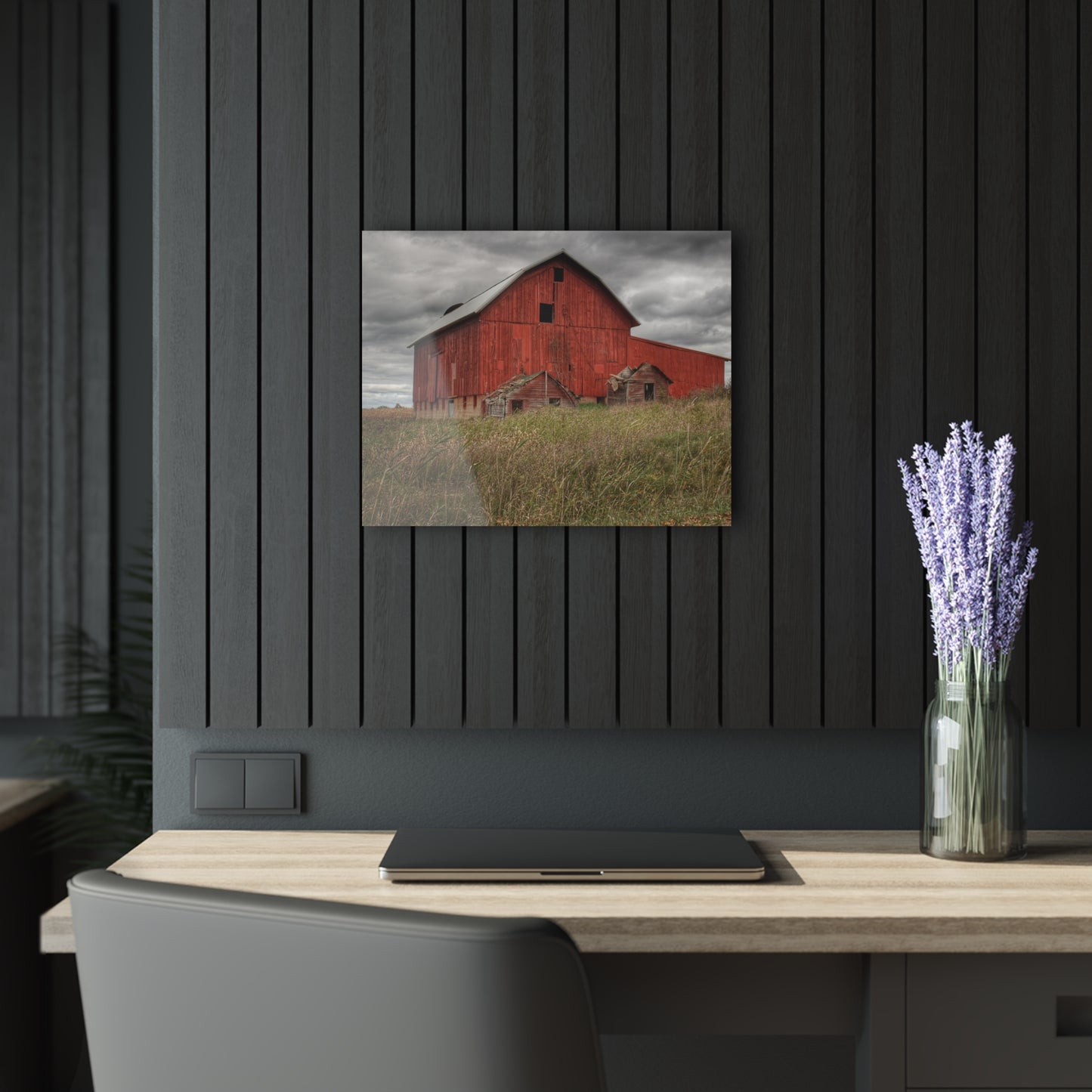 Barn Boutique Modern Farmhouse Acrylic Wall Print| Horton Road Red I