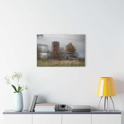U R There Photography Bordman Road Grey Rustic Farmhouse Acrylic Wall Print