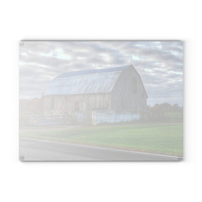 Barn Boutique Rustic Tempered-Glass Cutting Board| Marlette Road Hay Barn