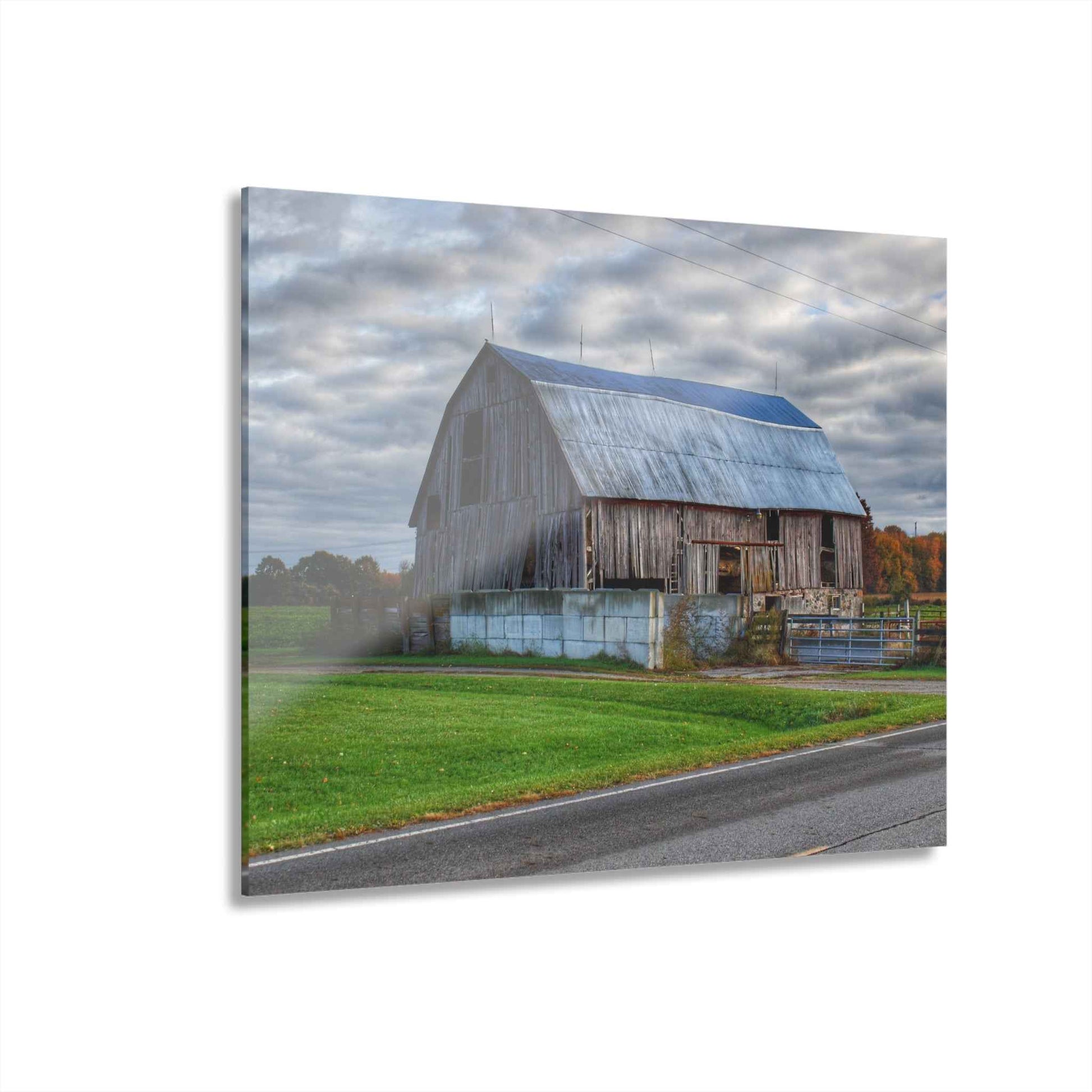 U R There Photography Marlette Road Haybarn Rustic Farmhouse Acrylic Wall Print