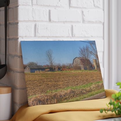 U R There Photography Stanley Road Greys Rustic Farmhouse Tempered-Glass Cutting Board