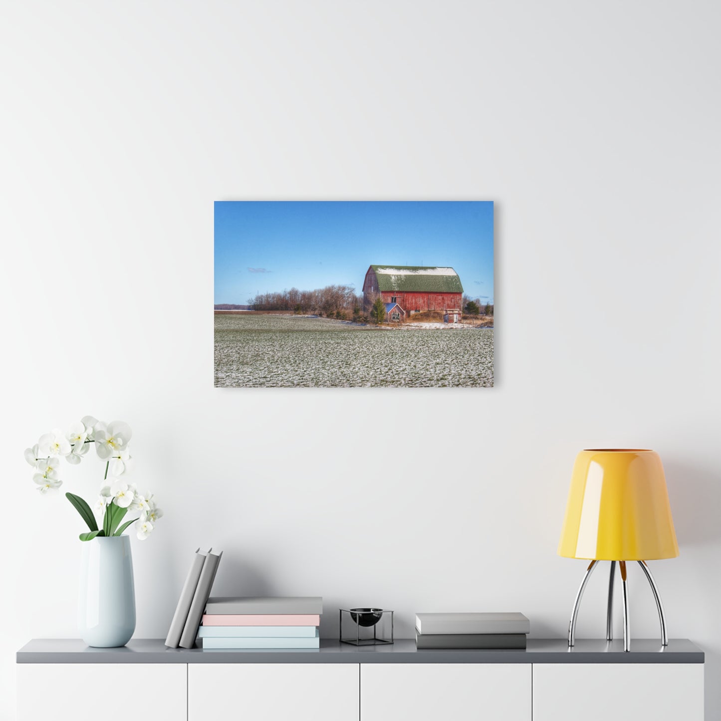 Barn Boutique Modern Farmhouse Acrylic Wall Print| Spring Red II