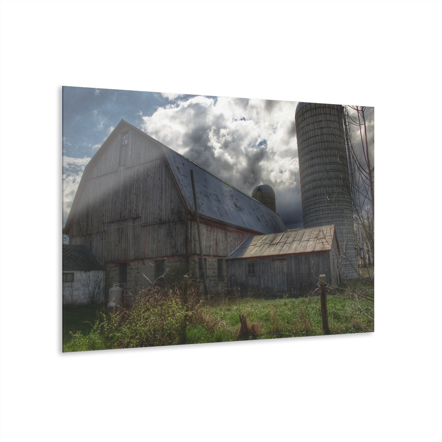 U R There Photography Sandusky Grey II Rustic Farmhouse Acrylic Wall Print