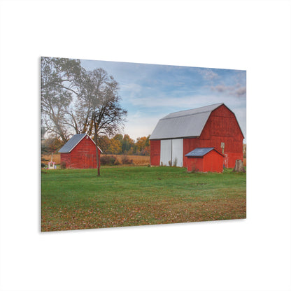 U R There Photography Ruth Reds Rustic Farmhouse Acrylic Wall Print