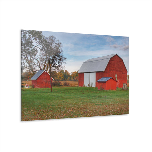 U R There Photography Ruth Reds Rustic Farmhouse Acrylic Wall Print