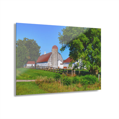 U R There Photography Vienna Roadside White Rustic Farmhouse Acrylic Wall Print