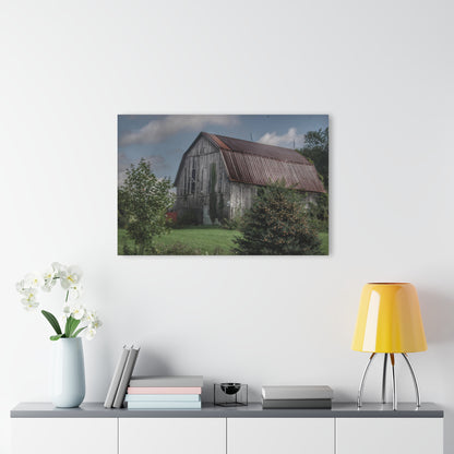 U R There Photography Columbiaville Grey Rustic Farmhouse Acrylic Wall Print