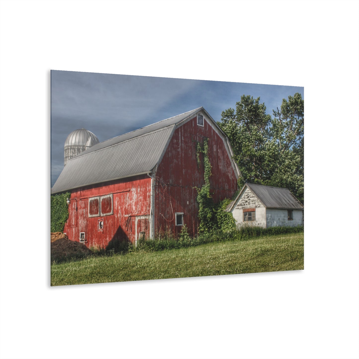 U R There Photography Stanley Road Red in Summer I Rustic Farmhouse Acrylic Wall Print