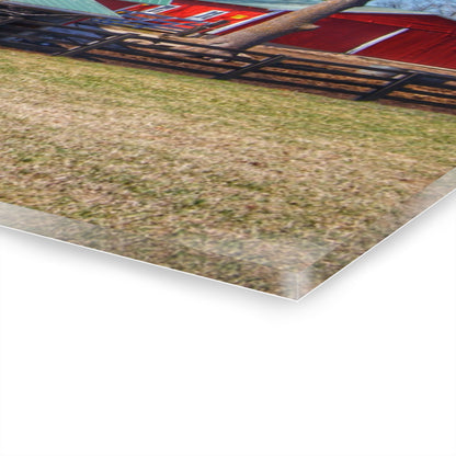 U R There Photography Imlay City Road Cow Barn I Rustic Farmhouse Acrylic Wall Print