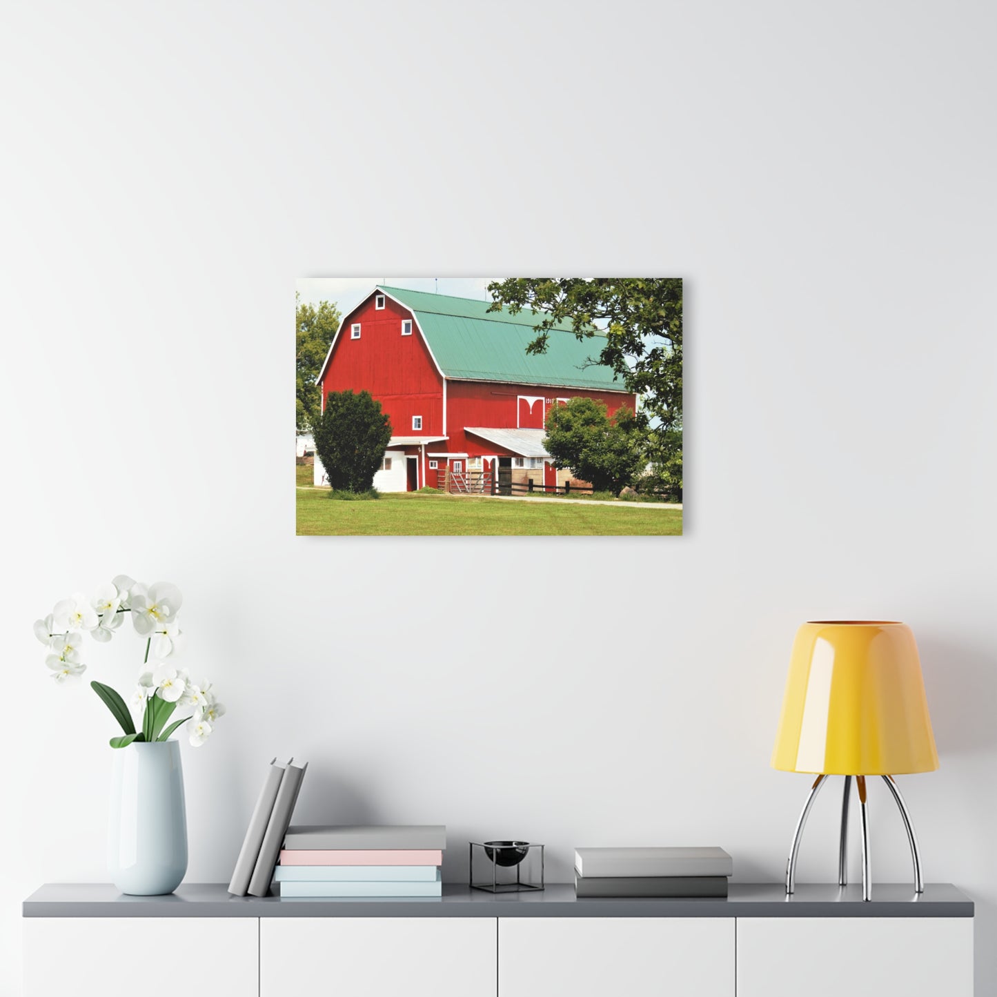 U R There Photography Stewart Road Red II Rustic Farmhouse Acrylic Wall Print