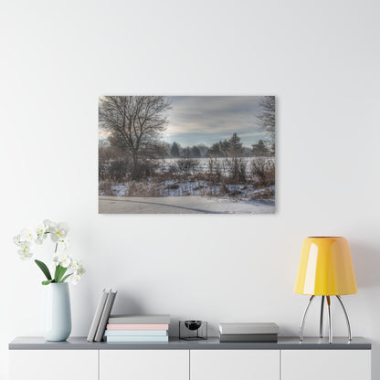 U R There Photography Winter in Mayfield Rustic Farmhouse Acrylic Wall Print