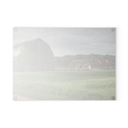 U R There Photography Barkley Road Trio Rustic Farmhouse Tempered-Glass Cutting Board