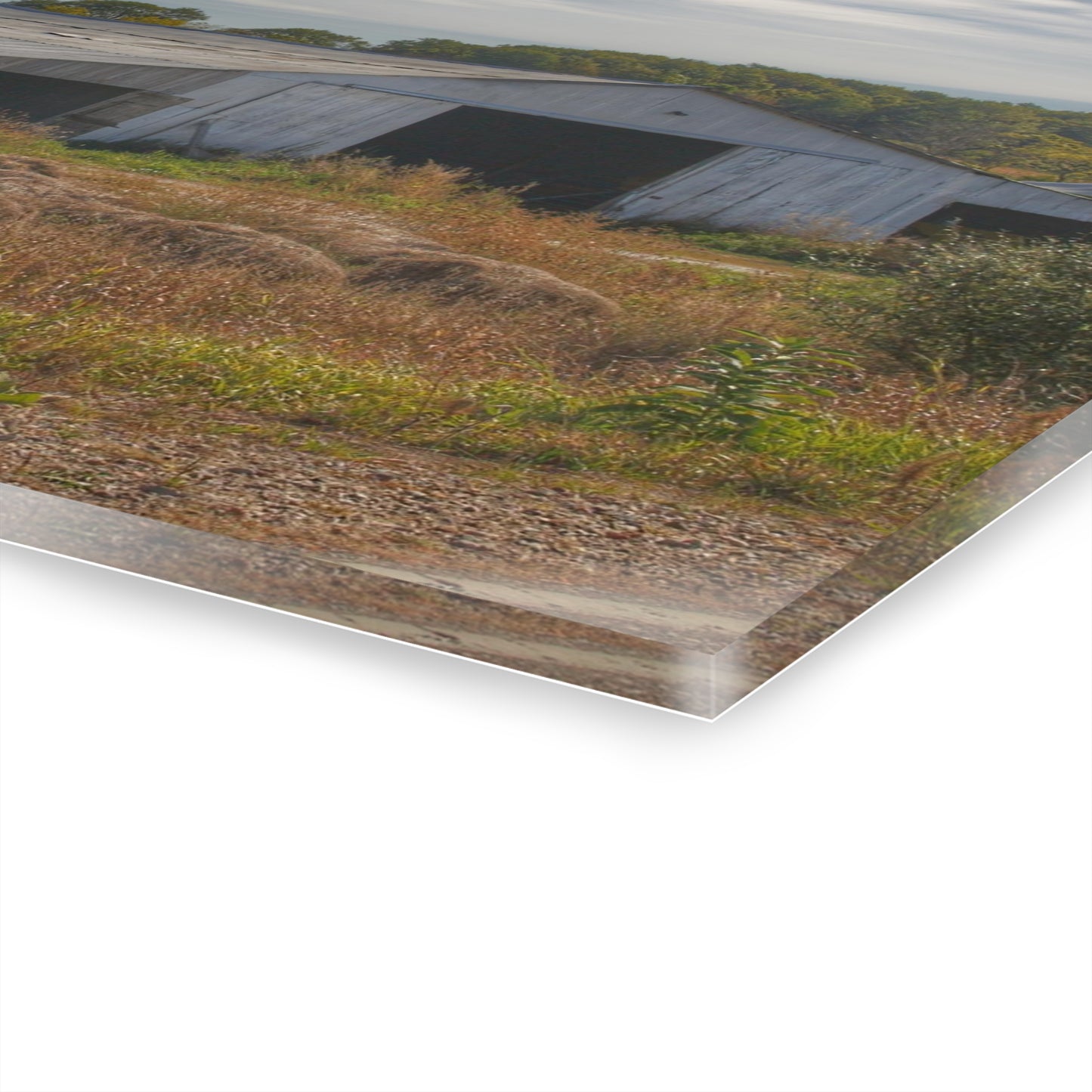 U R There Photography Hurds Corner Road Grey Shack Rustic Farmhouse Acrylic Wall Print