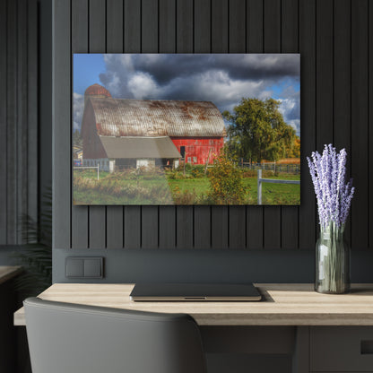U R There Photography Washburn Rusted Red Rustic Farmhouse Acrylic Wall Print