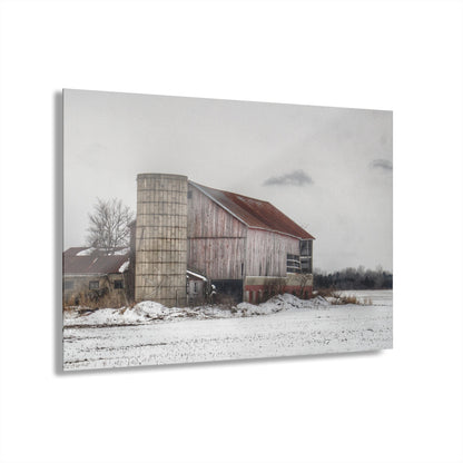 U R There Photography Babcock Road Grey Rustic Farmhouse Acrylic Wall Print