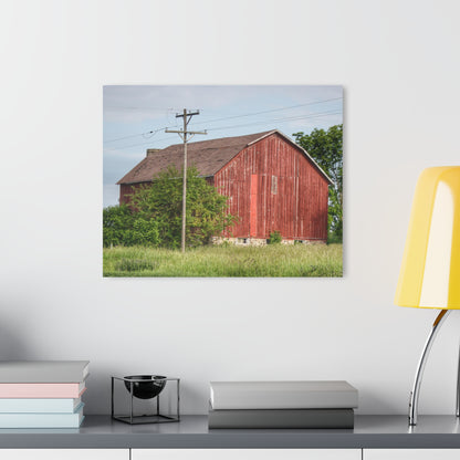 U R There Photography Armstrong Road Red I Rustic Farmhouse Acrylic Wall Print