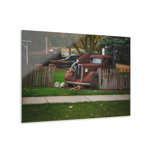 U R There Photography Oak Road Metamora Mechanics Rustic Farmhouse Acrylic Wall Print