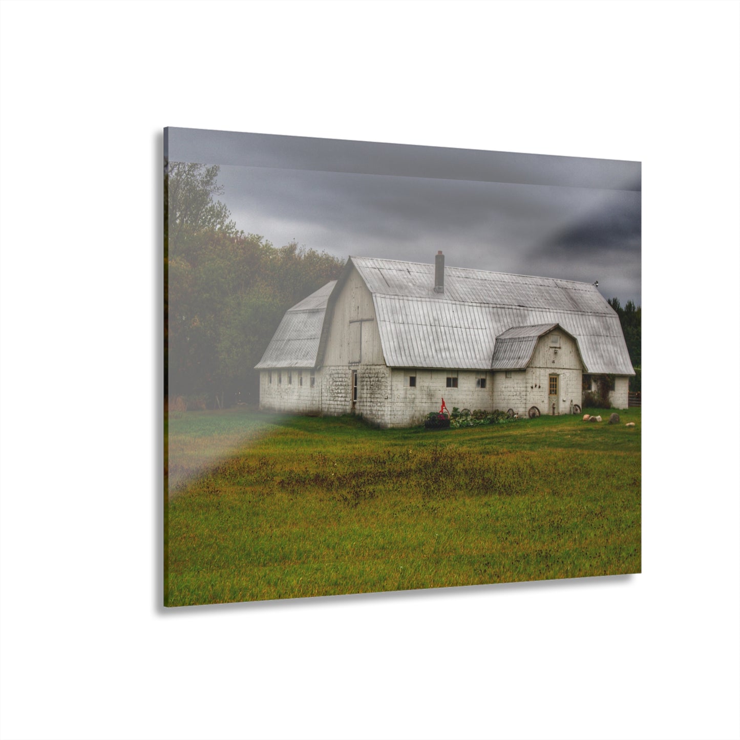 U R There Photography Milliman Road White Rustic Farmhouse Acrylic Wall Print