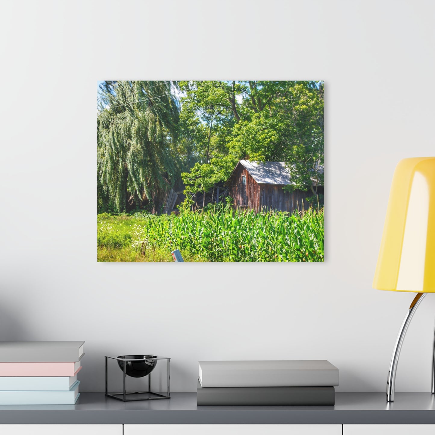 U R There Photography Roadside Ruin Rustic Farmhouse Acrylic Wall Print
