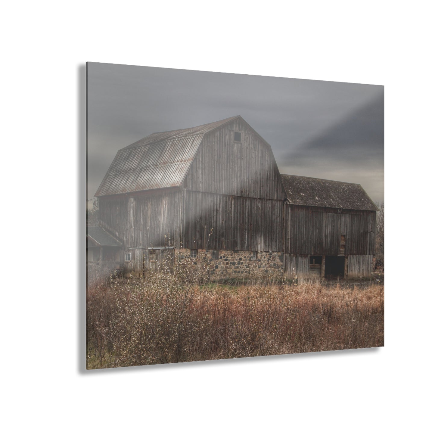 U R There Photography Majestic Grey Rustic Farmhouse Acrylic Wall Print