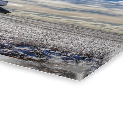 U R There Photography Early Spring Grey I Rustic Farmhouse Acrylic Wall Print