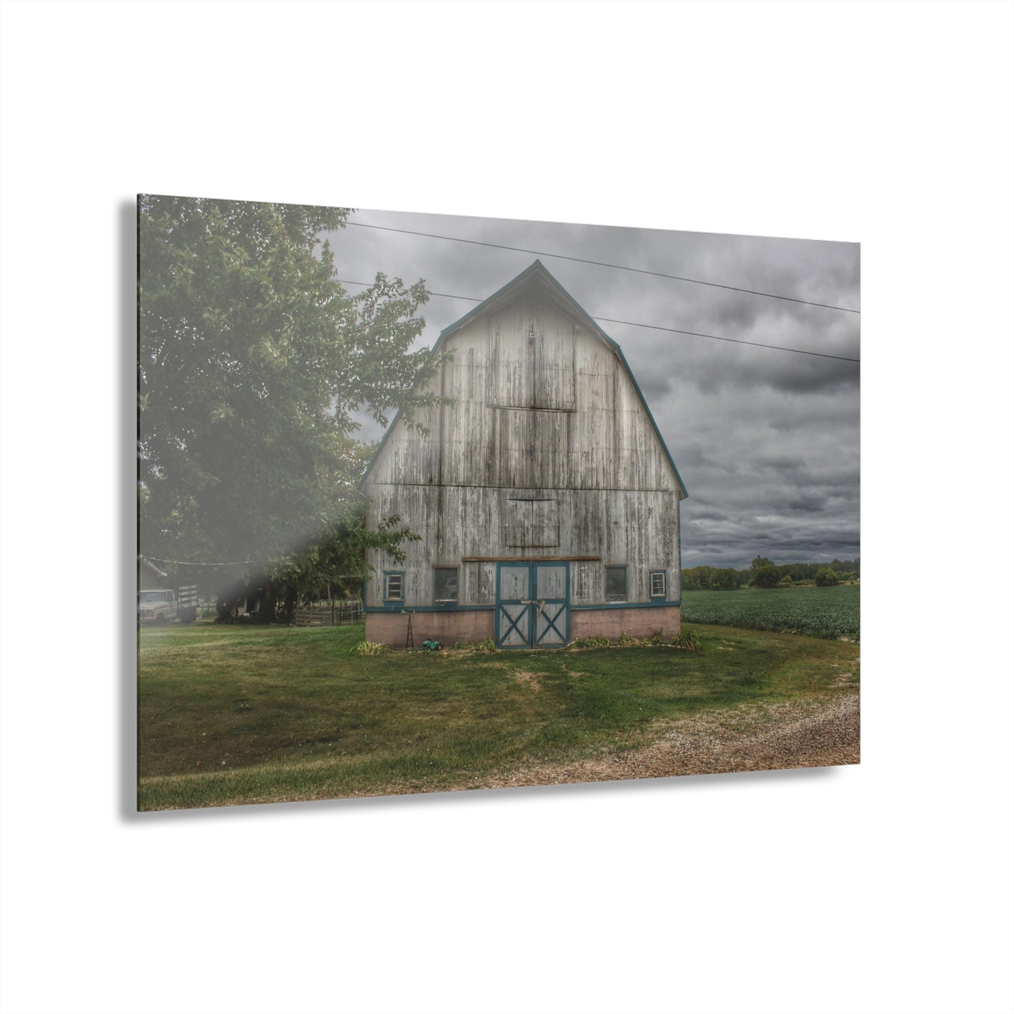 U R There Photography Bristol Road White I Rustic Farmhouse Acrylic Wall Print