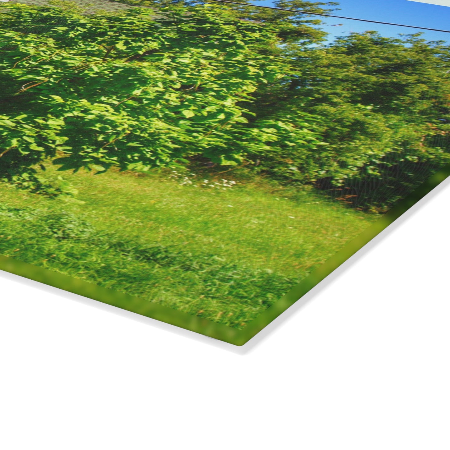 U R There Photography Hidden Grey of Hunters Creek Rustic Farmhouse Tempered-Glass Cutting Board