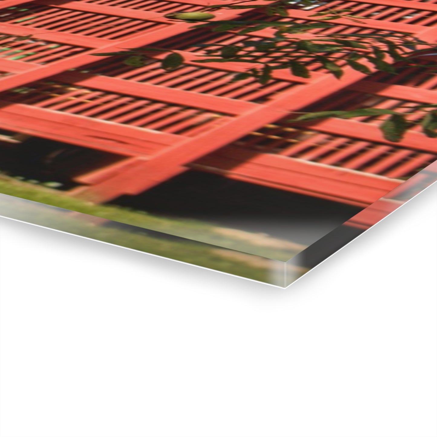 U R There Photography Gardner Road Red I Rustic Farmhouse Acrylic Wall Print