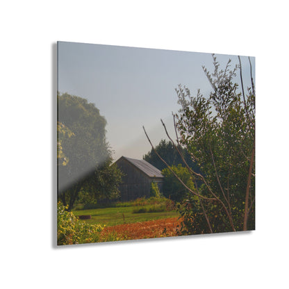 U R There Photography Clifford Hidden Grey Rustic Farmhouse Acrylic Wall Print