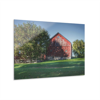 U R There Photography Five Lakes Red III Rustic Farmhouse Acrylic Wall Print