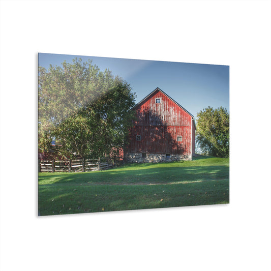 U R There Photography Five Lakes Red III Rustic Farmhouse Acrylic Wall Print