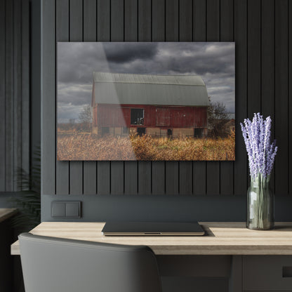 U R There Photography Booth Road Cow Barn I Rustic Farmhouse Acrylic Wall Print