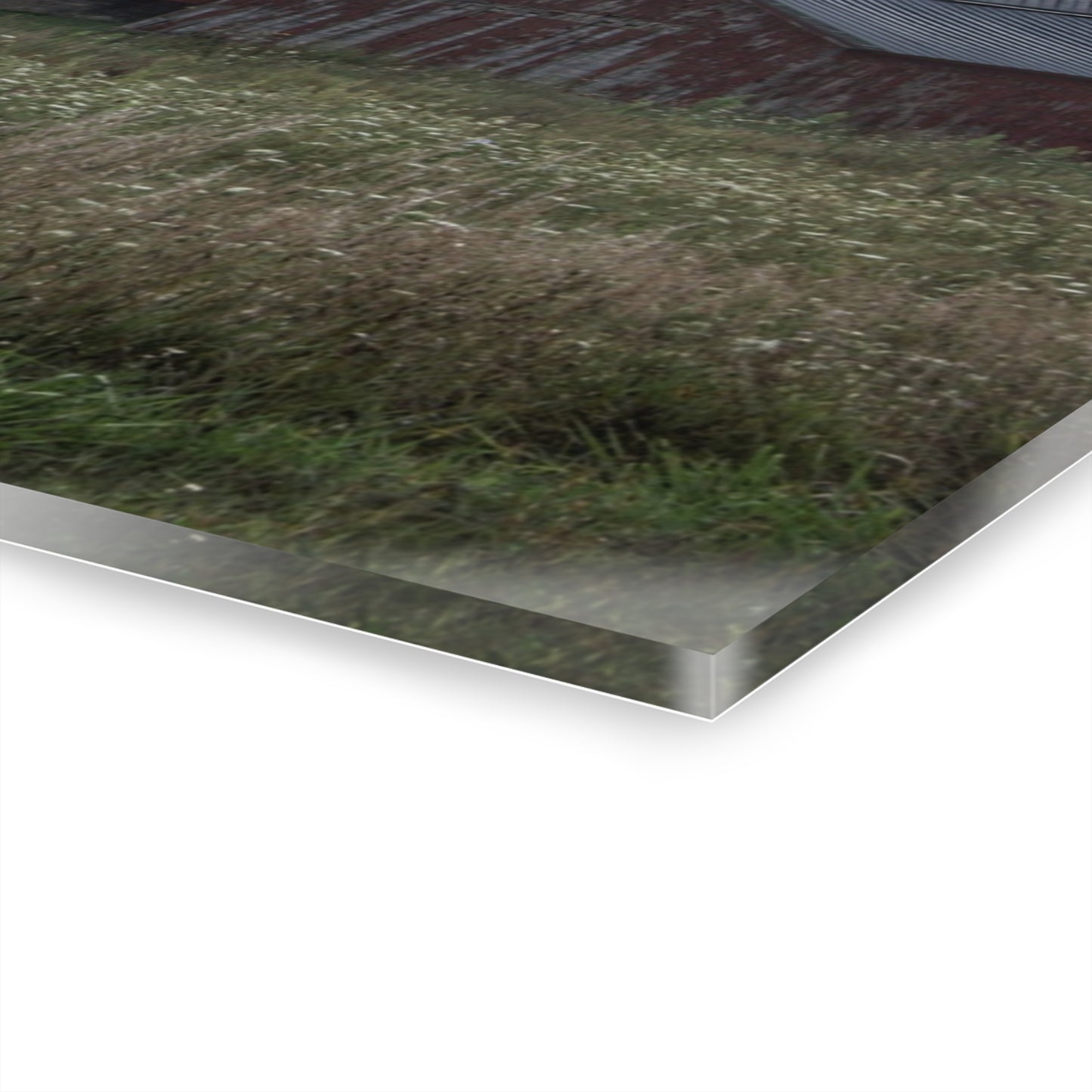 U R There Photography Glover Road Reds Rustic Farmhouse Acrylic Wall Print