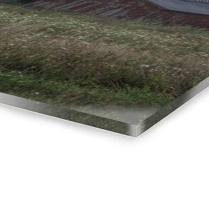 U R There Photography Glover Road Reds Rustic Farmhouse Acrylic Wall Print