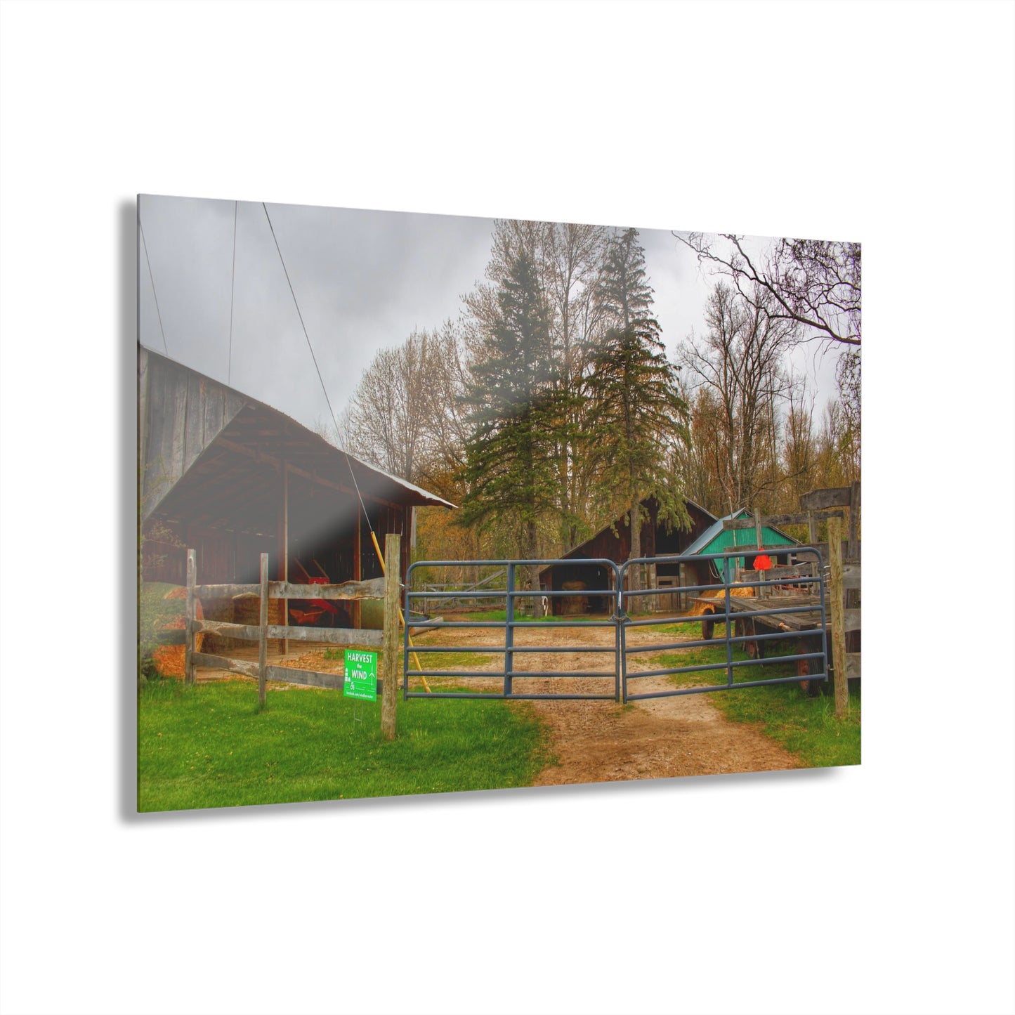 U R There Photography Castle Roadside Greys Rustic Farmhouse Acrylic Wall Print