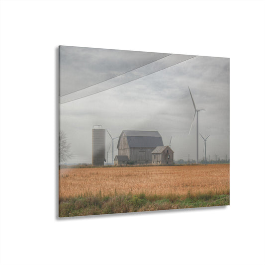 U R There Photography Pinabog Greys Rustic Farmhouse Acrylic Wall Print 14 "x 11"