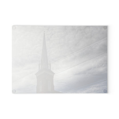 U R There Photography Frankenmuth Catholic Church Rustic Farmhouse Tempered-Glass Cutting Board