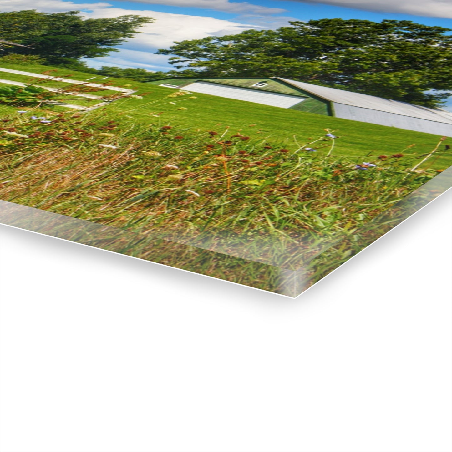 U R There Photography Hough Road Greens Rustic Farmhouse Acrylic Wall Print