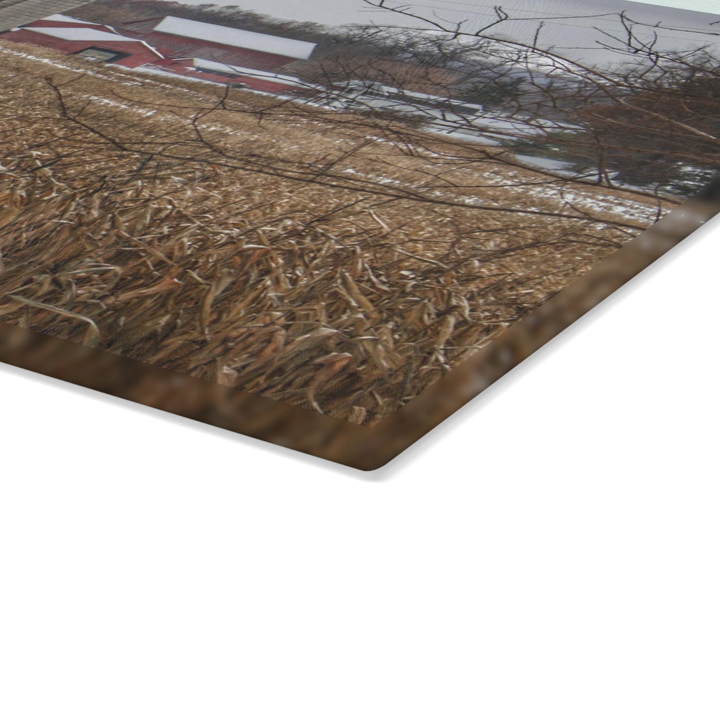U R There Photography Beyond the Cornfield on Sutton Rustic Farmhouse Tempered-Glass Cutting Board