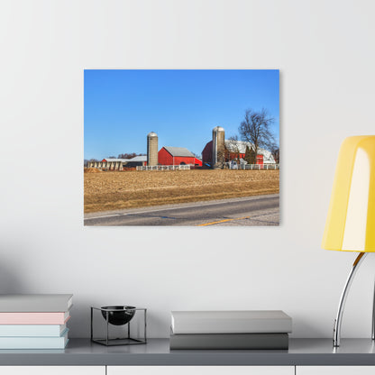 U R There Photography Marlette Reds Rustic Farmhouse Acrylic Wall Print