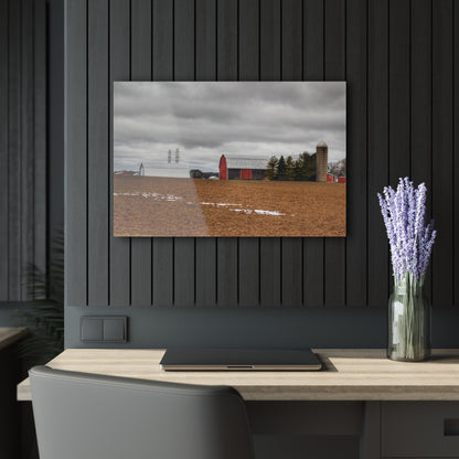 U R There Photography Ormes Road Old Grey Rustic Farmhouse Acrylic Wall Print