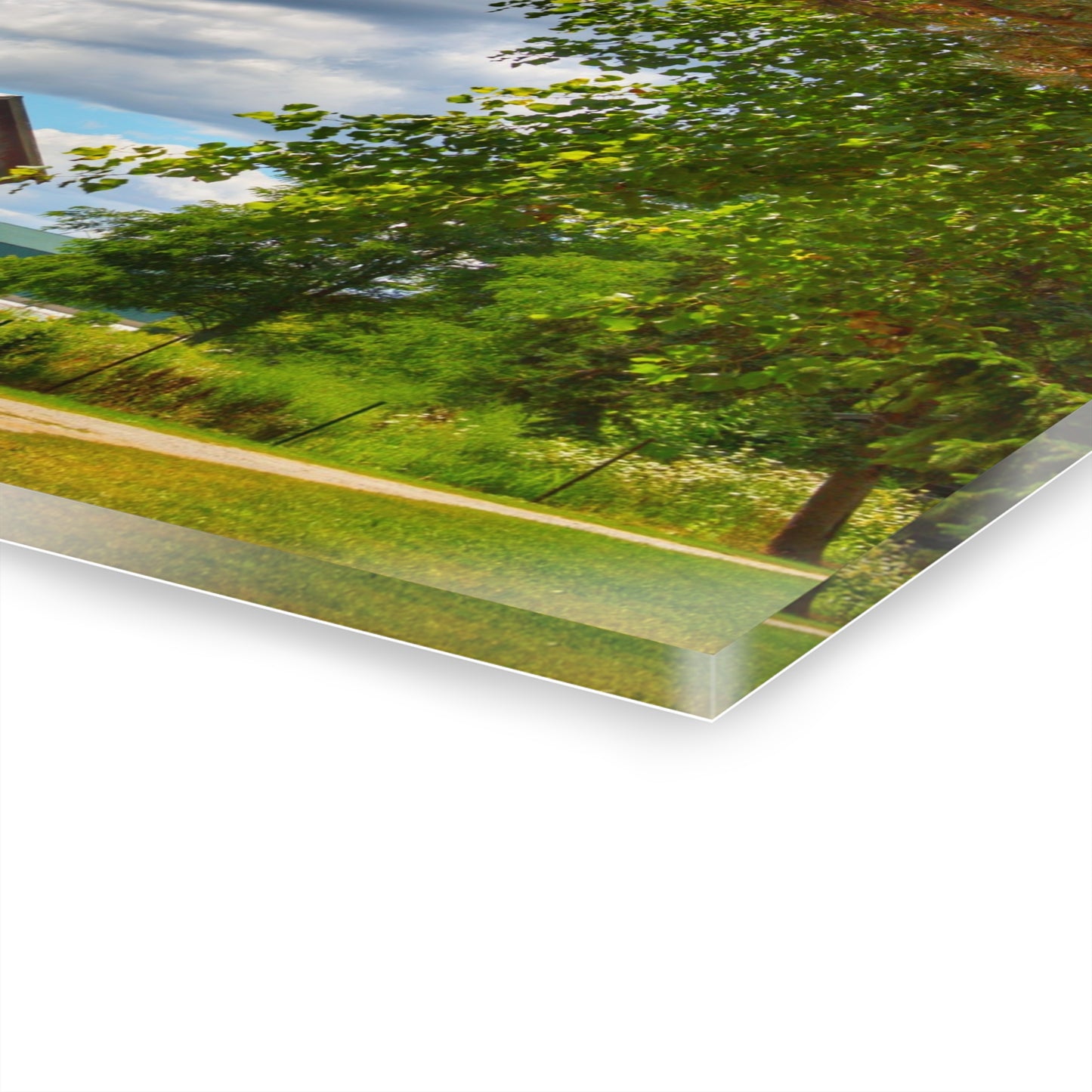 U R There Photography Hough Barn View Rustic Farmhouse Acrylic Wall Print