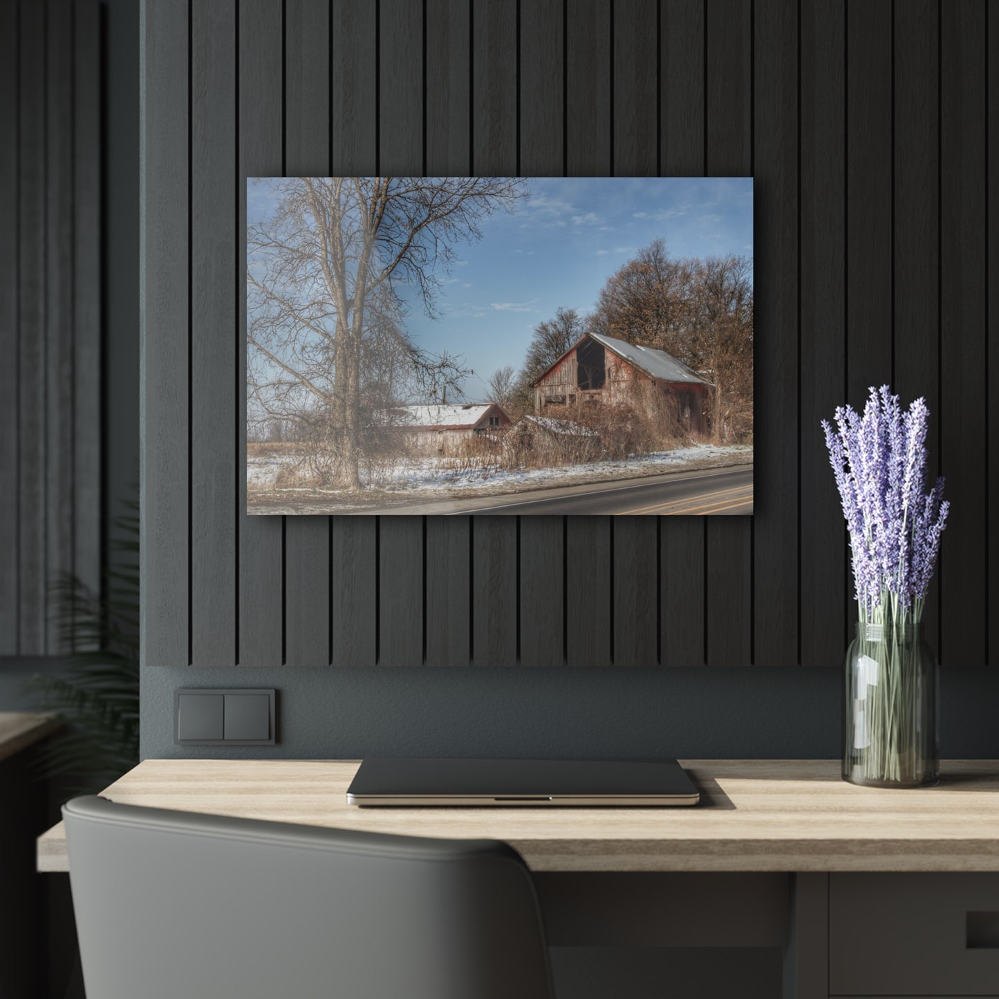 U R There Photography Almont Van Dyke Red I Rustic Farmhouse Acrylic Wall Print