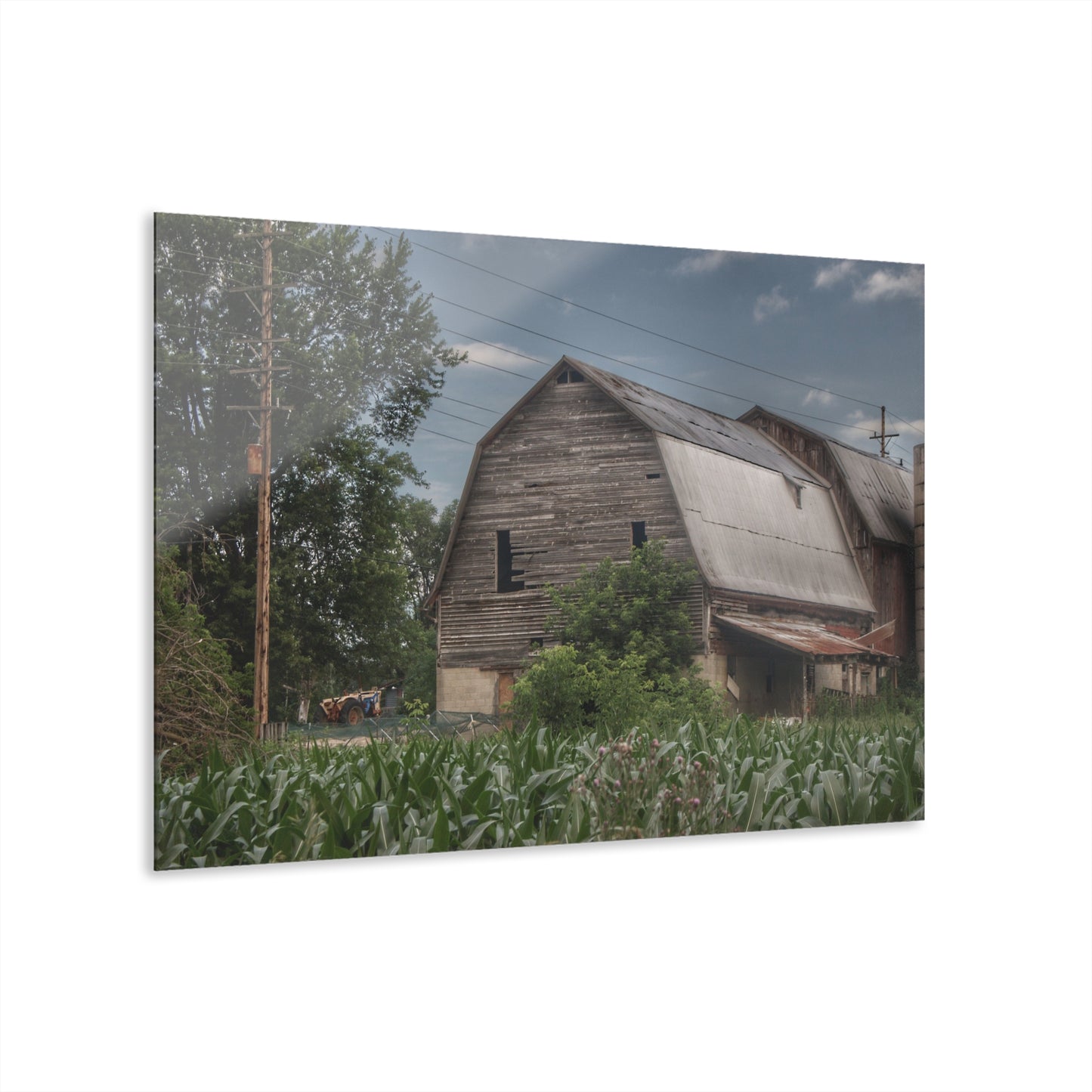 U R There Photography Murphy Lake Road Grey lI Rustic Farmhouse Acrylic Wall Print