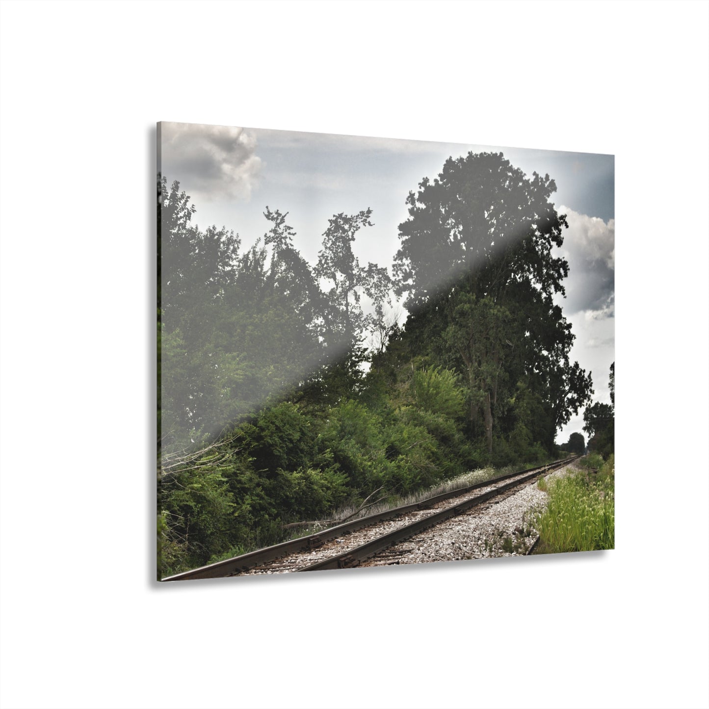 U R There Photography Michigan Rails Rustic Farmhouse Acrylic Wall Print