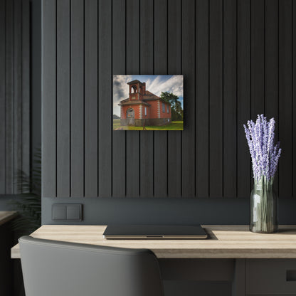 U R There Photography North Grove Road Schoolhouse I Rustic Farmhouse Acrylic Wall Print